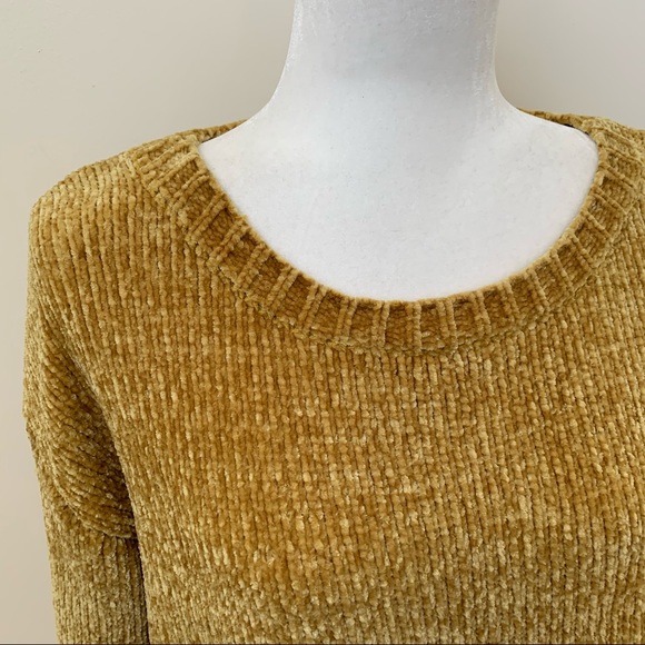 Jones New York Chenille Yellow Mustard Sweater - Picture 2 of 7